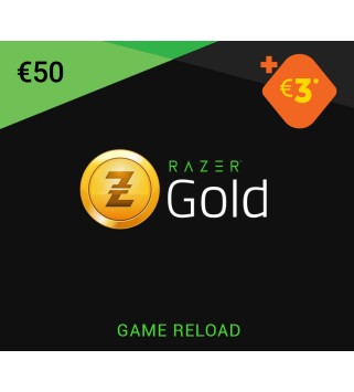 RAZER GOLD €50 + €3 BONUS Key EUROPE